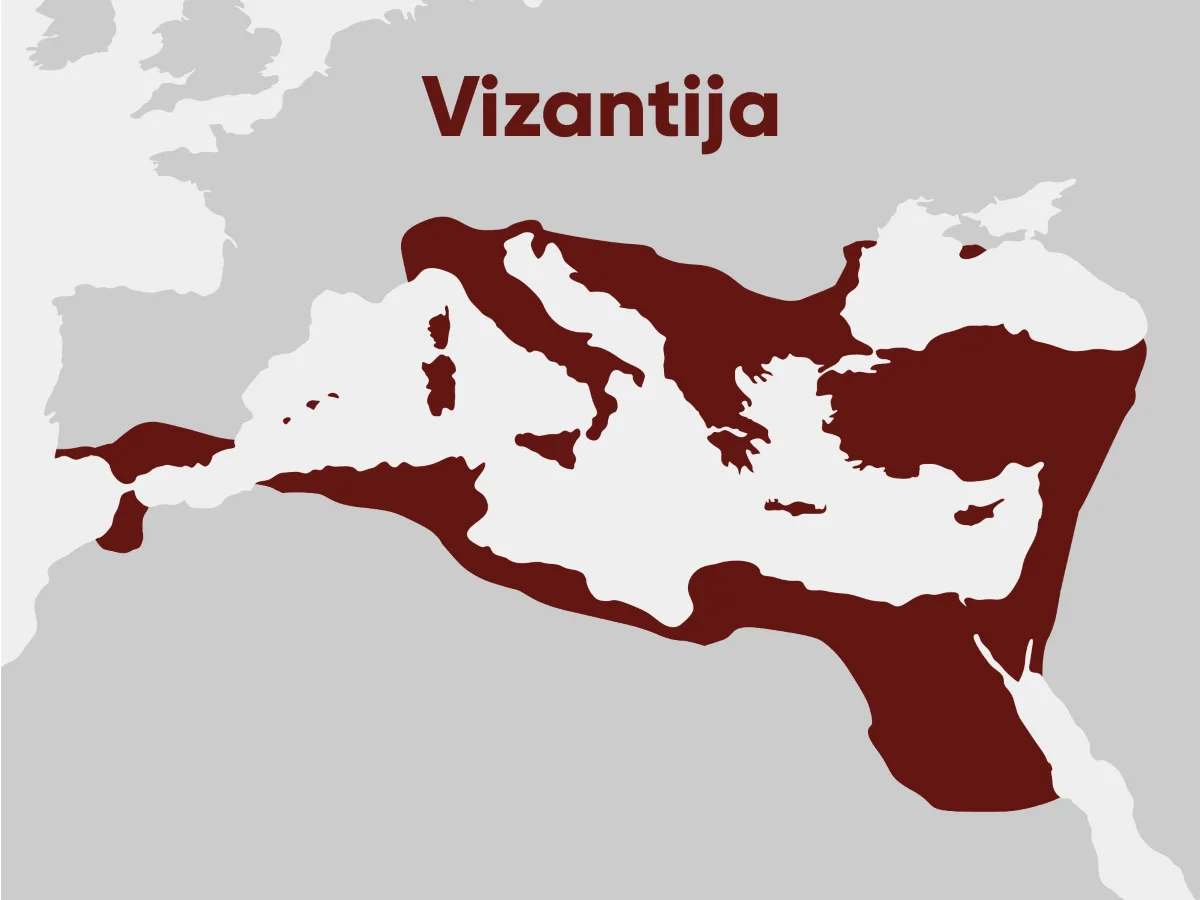 Mapa Vizantijskog carstva