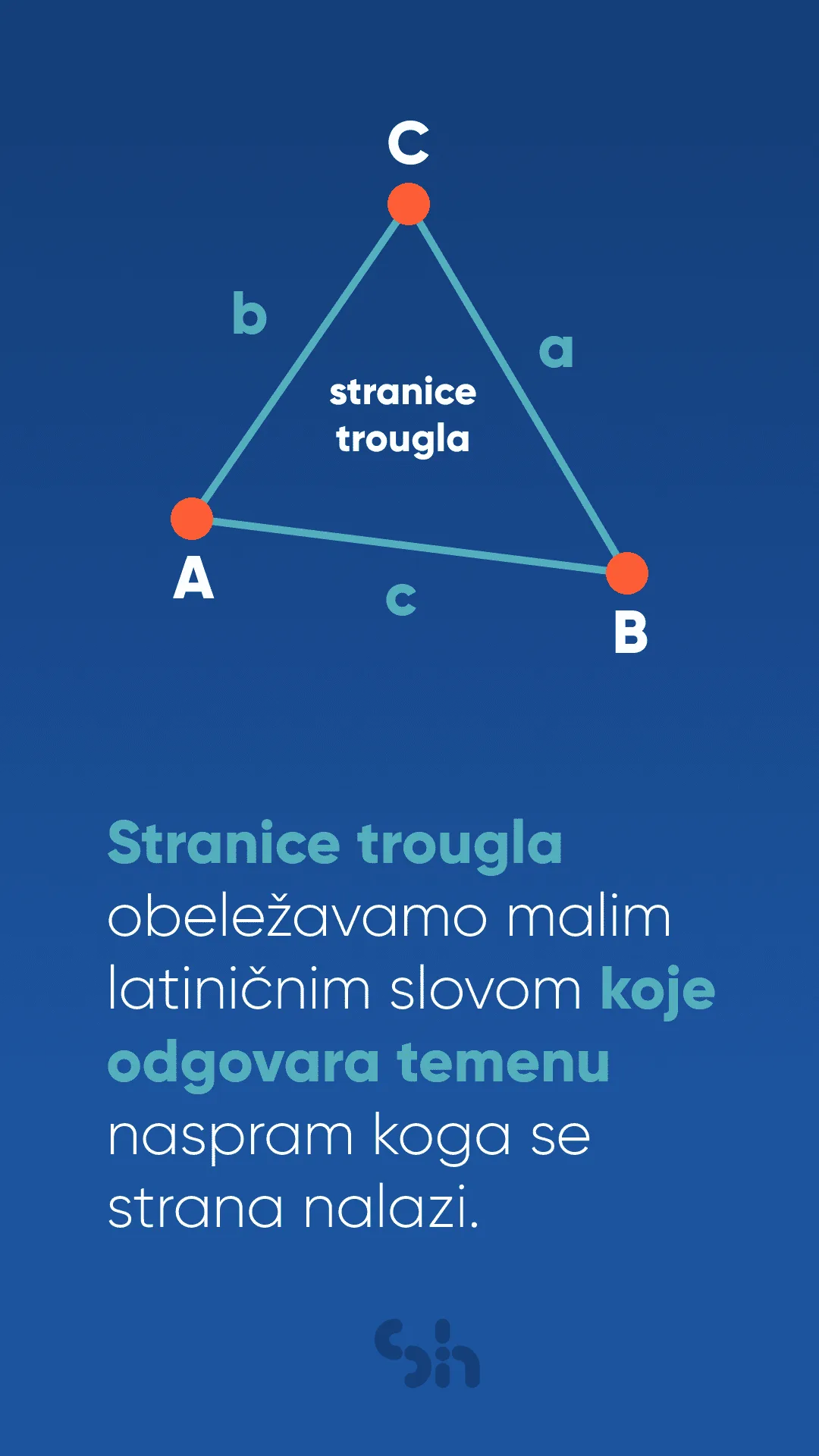 Obeležavanje unutrašnjih uglova alfa beta gama