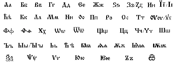 Rana ćirilica — slova i azbuka