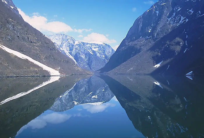 Sognefjord u Norveškoj kao poznat evropski fjord
