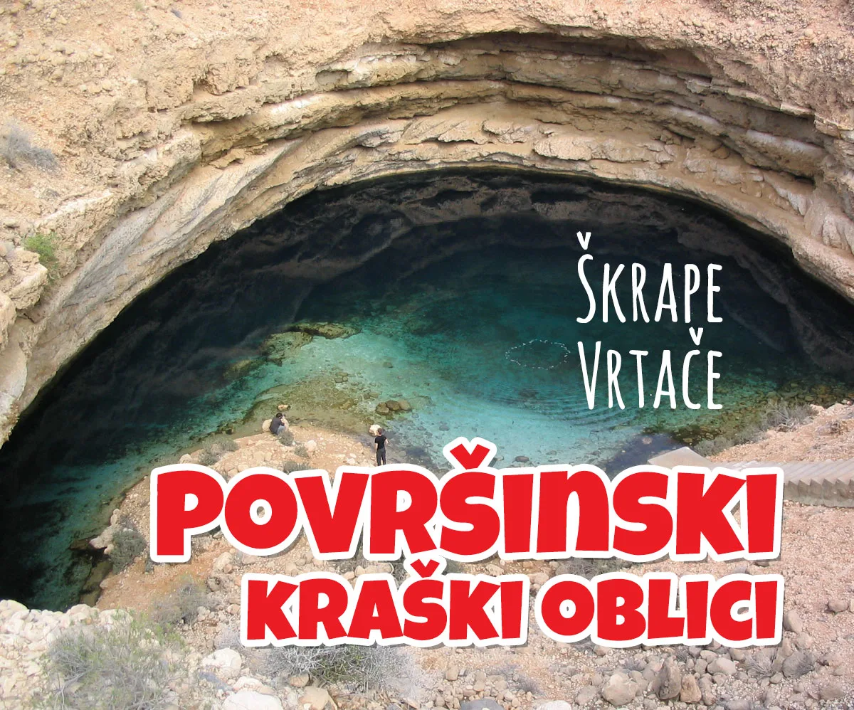 Površinski kraški oblici — vrtače, uvale i kraška polja
