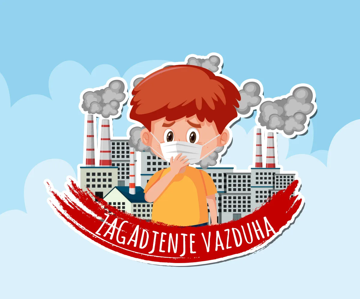 Zagađenost vazduha — dim iz fabrike