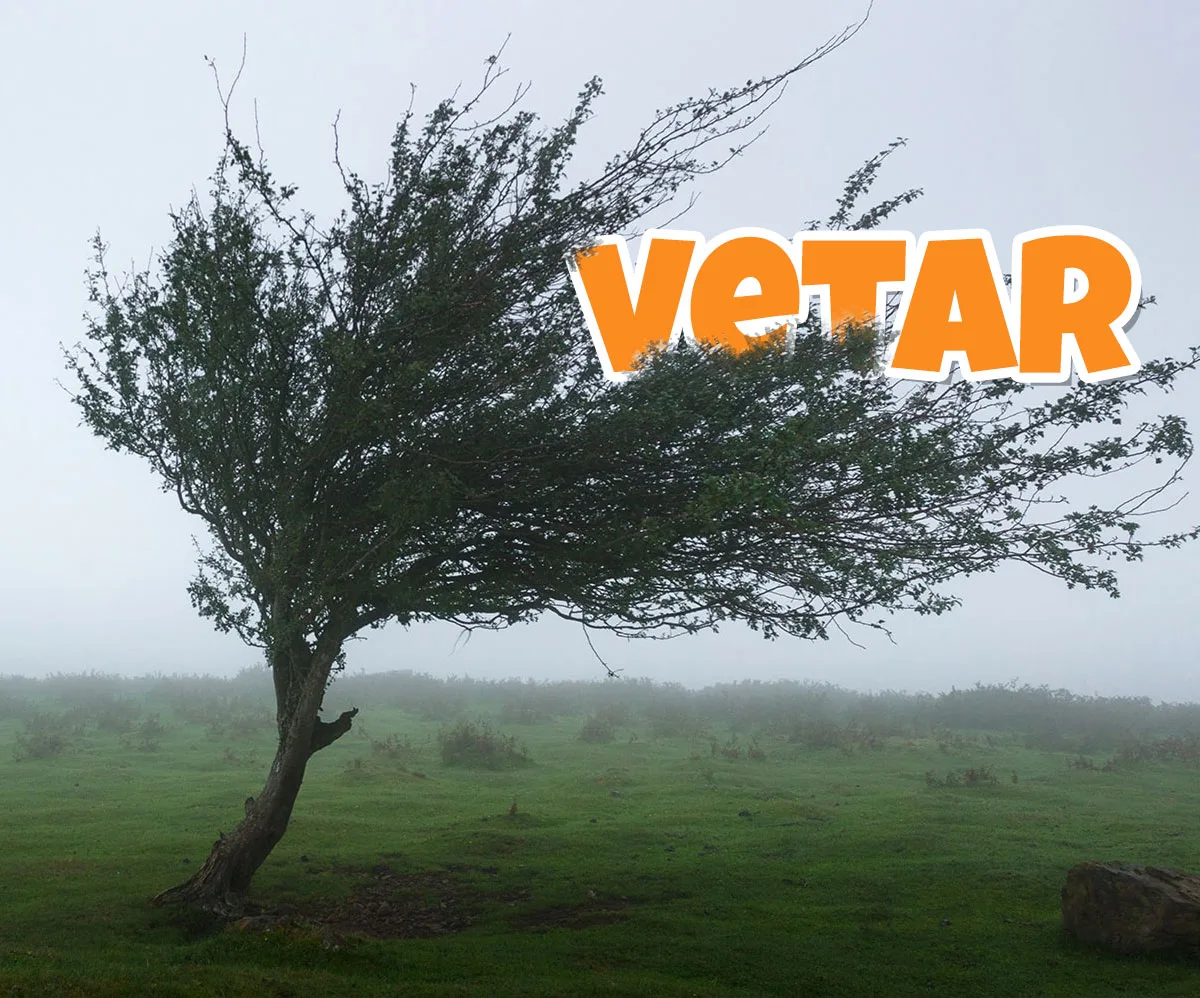 Vetar — nastanak i horizontalno strujanje vazduha