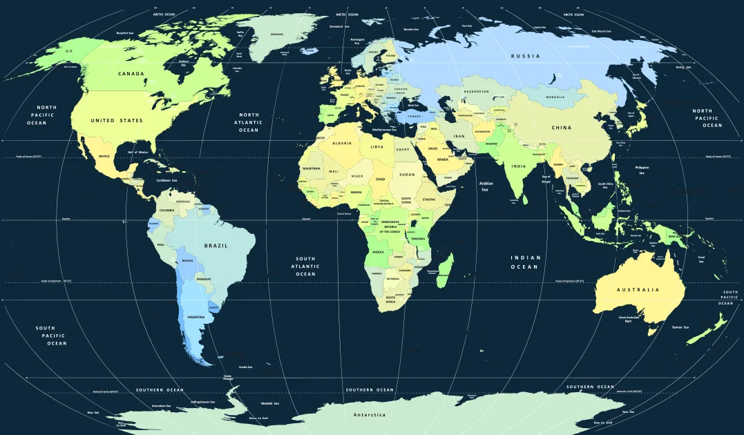 Kartografska mreža — geografski položaj