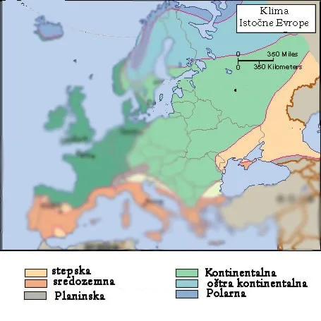 Kontinentalna klima — Istočna Evropa