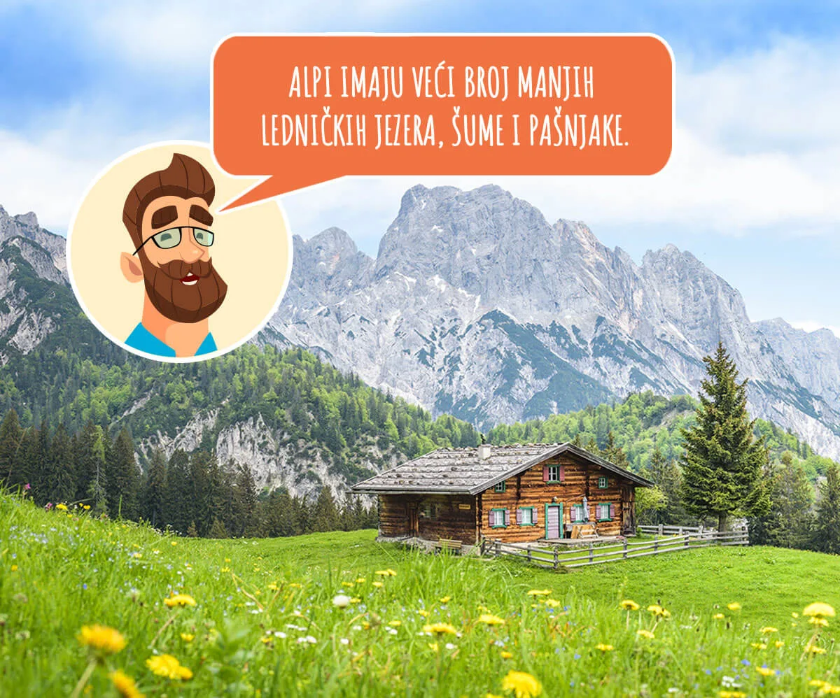 Razbijeno selo u Alpima