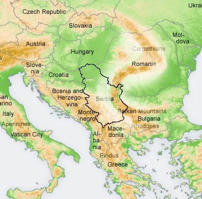 Karpatsko-balkanski planinski luk na istoku Srbije