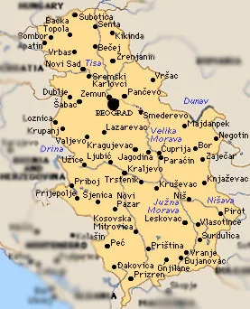 Mapa Srbije i položaj zavičaja