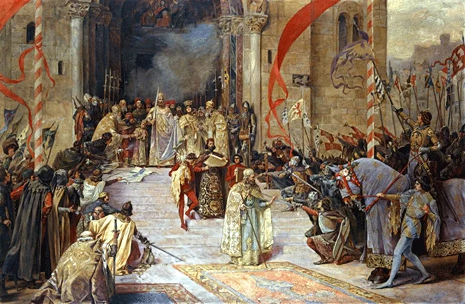 Krunisanje cara Dušana — slika Paje Jovanovića
