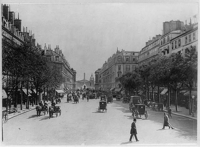 Ulica u Parizu oko 1900. godine kao simbol modernog gradskog života