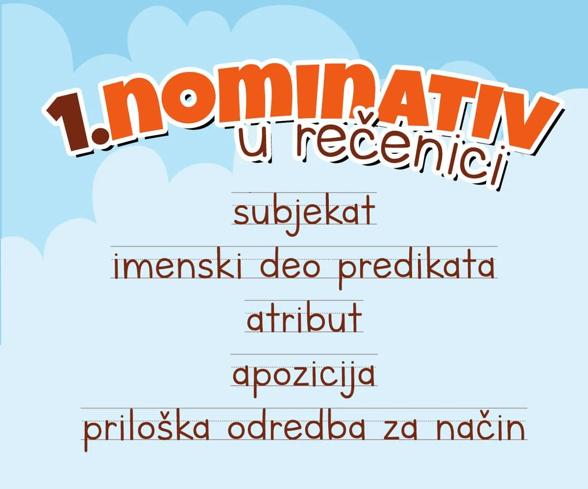 Akuzativ za nežive predmete isti je kao nominativ
