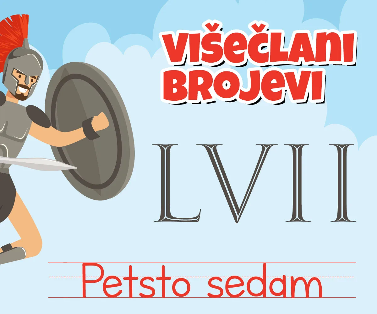 Osnovno pravilo — višečlani brojevi odvojeno