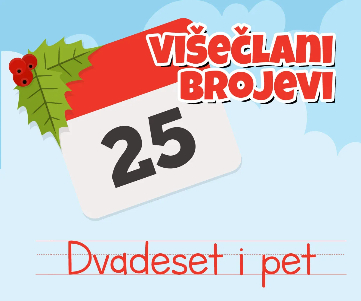 Jednočlani i višečlani brojevi — podela