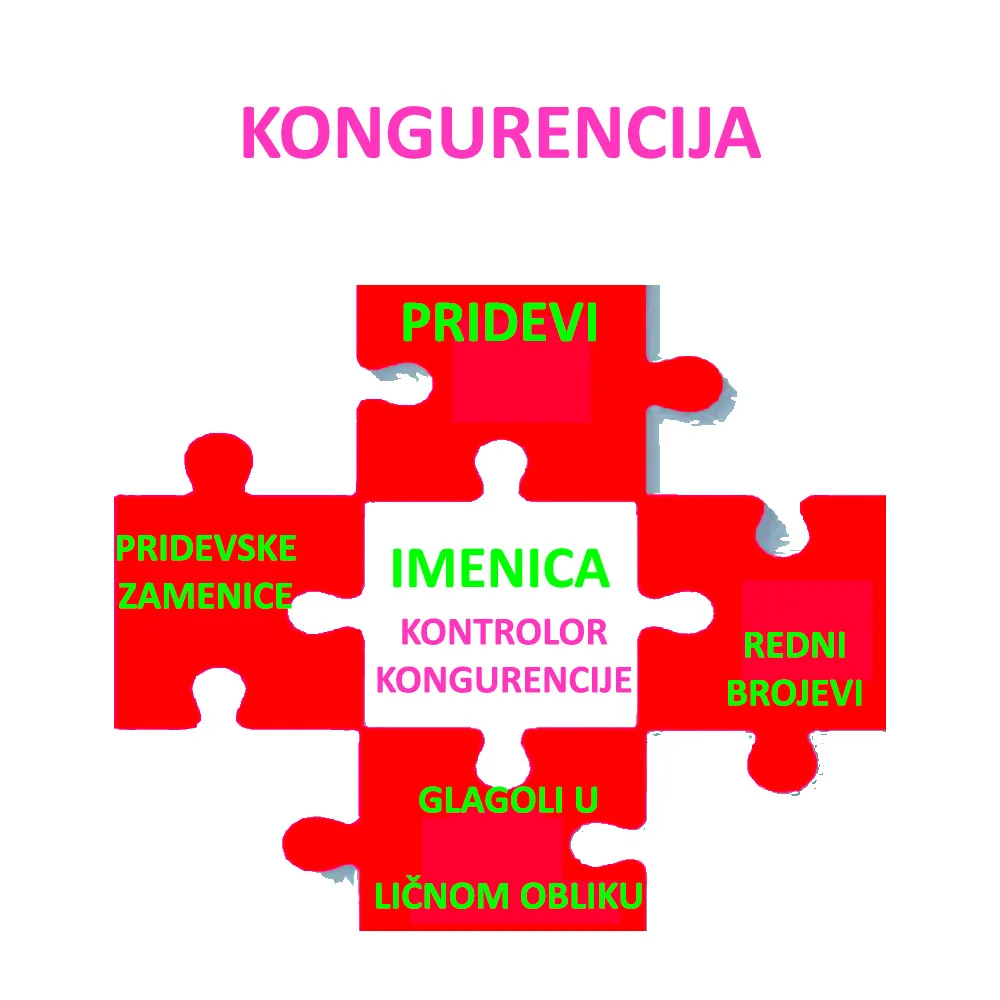 Slaganje zamenica i rednih brojeva sa imenicom